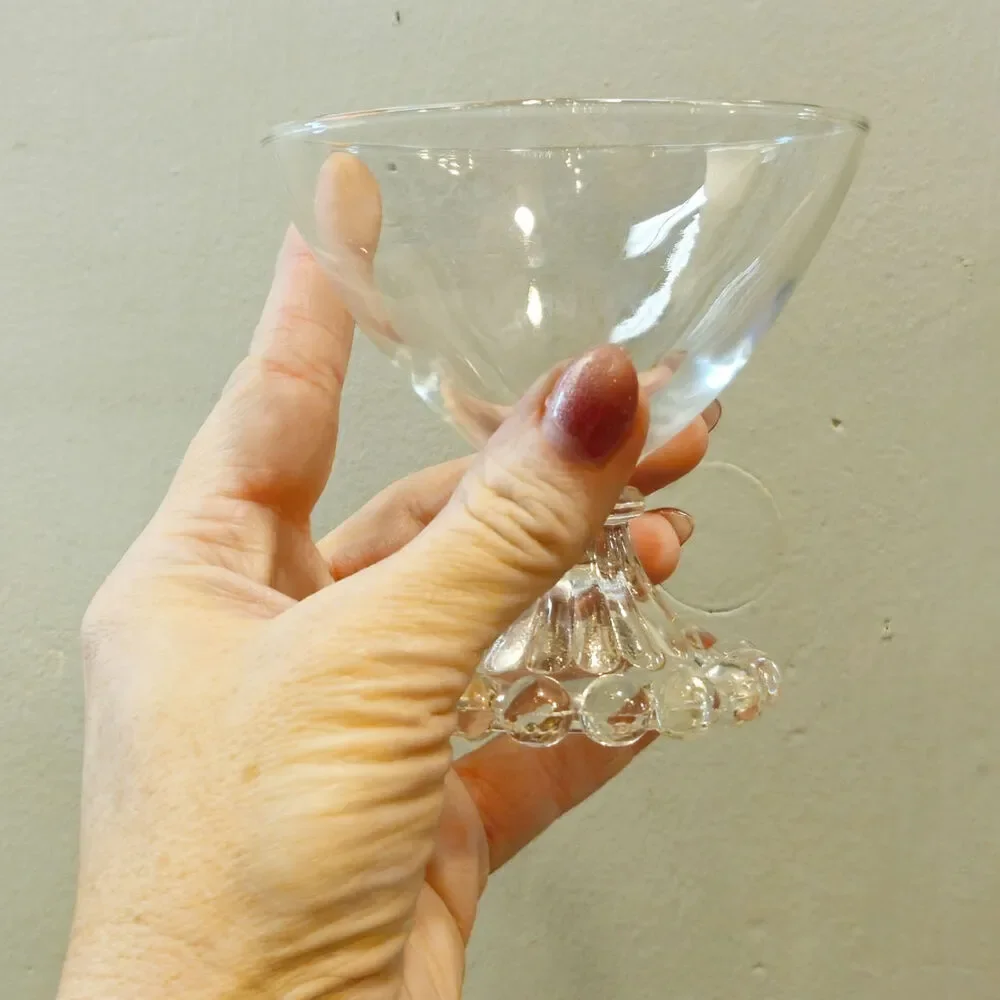 Pair of Mid-Century Anchor Hocking Berwick Boopie Coupe Glasses